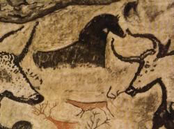 cave painting of a horse from ancient times